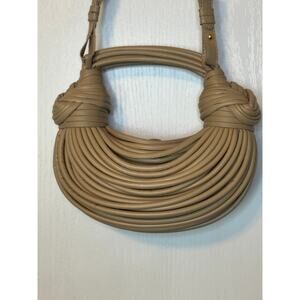 Double Knot Hobo Tubular Leather Mini clutch or crossbody